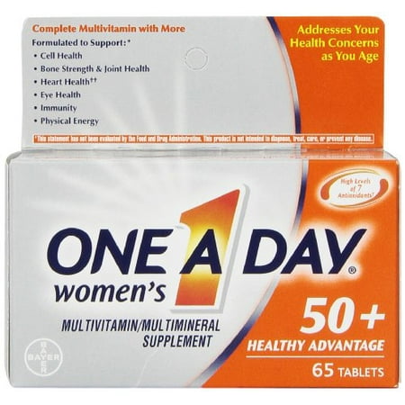 4 Pack - One A Day Women's 50+ Advantage Multivitamins, 65 Each