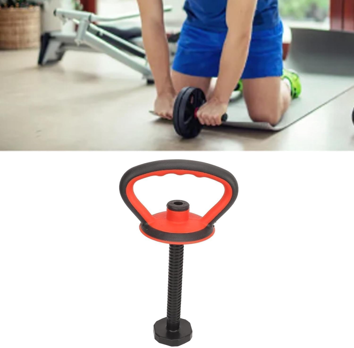 Adjustable Kettlebell Handle, Ergonomic Weight Plate Kettlebell Handle Strength Training Accessories for Home Gym
