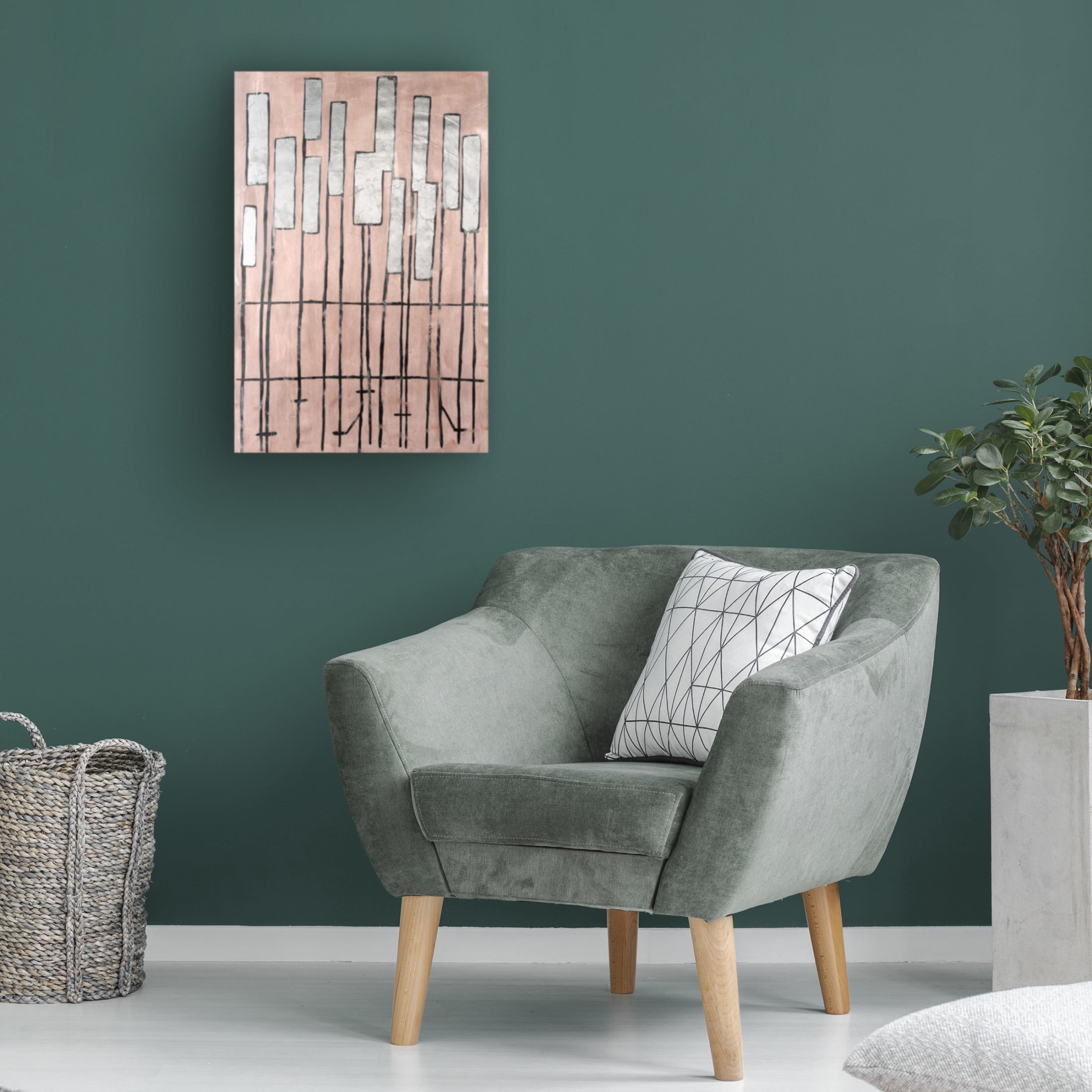 Canvas Wall Art - Michael Willett 'Clavichord II' Wall Art for Living Room, Bedroom, or Office Décor by Trademark Fine Art - 22 x 32 Inches