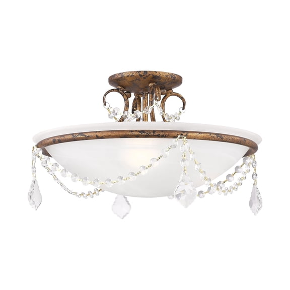 Livex Lighting Chesterfield Ceiling Mount in Multi-Color