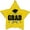Opaque Yellow, variant on PMU Grad Congrats Star 18in Mylar Balloon Blue Pkg/1
