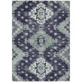 thumbnail image 2 of 5' X 8' Purple Eggplant And Sage Medallion Washable Indoor Outdoor Area Rug, 2 of 5