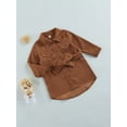 thumbnail image 3 of Seyurigaoka Baby Girl Windbreaker Jacket with Adjustable Belt, Irregular Hem, 3 of 8