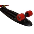 thumbnail image 3 of MoBoard 22" Vintage Style Graphic Complete Skateboard, Black/Red, 3 of 3