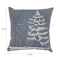thumbnail image 2 of Coussin Polyester Renne Et Arbre 18 X 18 - Lot De 2, 2 of 4