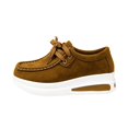thumbnail image 3 of YOUYEDIAN Loafers for Women Fall Winter Versatile Comfortable Platform Heel Flats Square Toe Fashion Strap Design Slip On Shoes, 3 of 5