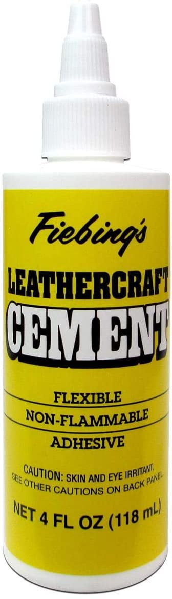  Fiebing's Leathercraft Cemento – Pegamento para cuero (4 onzas,  2 unidades) – Secado rápido, alta resistencia, adhesivo flexible con unión  permanente para manualidades o reparación para chaquetas de : Arte y  Manualidades