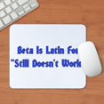 thumbnail image 3 of CafePress - Beta Is Latin Mousepad - Non-slip Rubber Mousepad, Gaming Mouse Pad, 3 of 6
