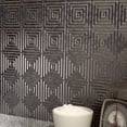 thumbnail image 3 of FASÄDE Miniquattro Decorative Vinyl 18in x 24in Backsplash Panel in Galvanized Steel (5 Pack), 3 of 6
