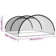 thumbnail image 4 of vidaXL Baseball Batting Cage Net Black 600x400x250 cm Polyester, 4 of 5