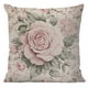 thumbnail image 1 of 4 estilos de fundas de cojín decorativas florales de estilo vintage, 18 x 18 pulgadas (45 x 45 cm), fundas de cojín decorativas cuadradas con flores retro para sofá, 1 of 4