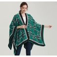 thumbnail image 3 of CoCopeaunt Women's Color Shawl Wraps Fashion Warm Poncho Cardigan Cape Open Front Sweater Coat Winter Blanket Scarf, 3 of 5