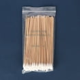 thumbnail image 2 of 100Pc Universal Cotton Swabs， 100Pcs 15Cm Long Wooden Handle Cotton Single Head Ear Nose Cleaning, 2 of 5