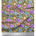 thumbnail image 1 of Soimoi Cotton Jersey Fabric Leaves & Floral Artistic Decor Fabric Printed Yard 58 Inch Wide, 1 of 3