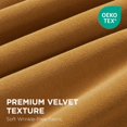 thumbnail image 2 of Cortinas Joydeco 2 Paños Terciopelo Mostaza 137x274 cm, 2 of 9