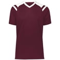 thumbnail image 4 of High Five M Youth Sheffield Jersey Maroon/White 322971, 4 of 5