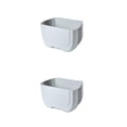 thumbnail image 4 of Kearding Cubo de basura eficiente y duradero para la gestión de residuos de cocina cubo de basura multifuncional montado en la pared blanco gris blanco 2Conjunto, 4 of 6