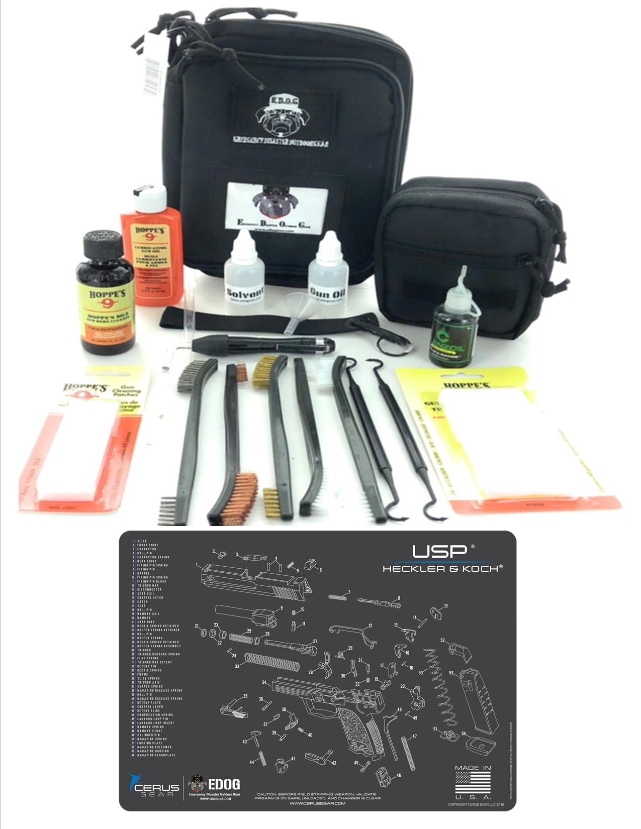 RangeMaster Elite EDC Bag Gun Cleaning Kit Compatible for Heckler