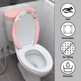 thumbnail image 4 of HELLHERO Elastic Fabric Bathroom Seat Covers for Bathroom Toilet Cover Set with Elastic Edge Set of 2, 4 of 8