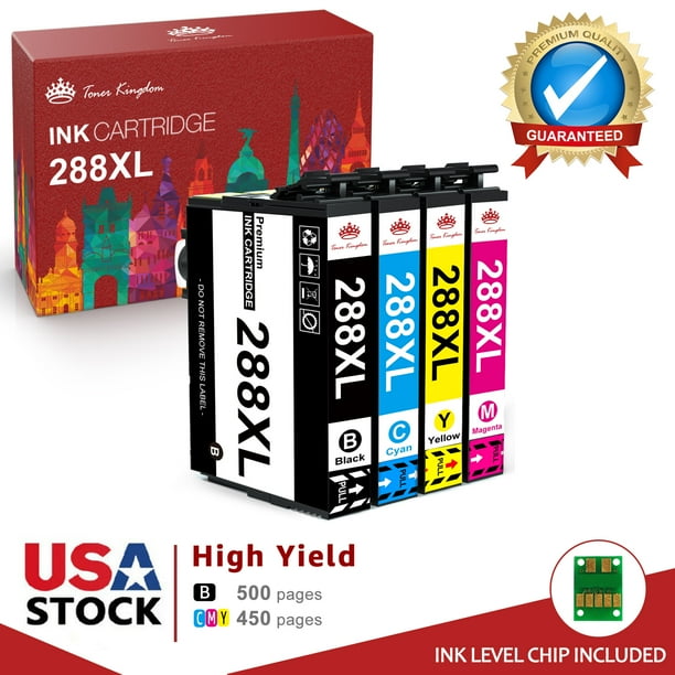 288XL Ink Cartridge Replacement for Epson 288 Ink Cartridges Works with