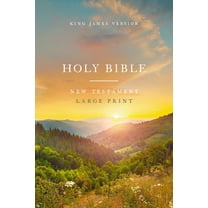 Pre-Owned KJV Large Print Outreach New Testament Bible, Scenic Softcover, Comfort Print (Paperback) 1400343623 9781400343621