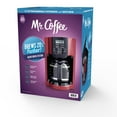 Mr. Coffee 12Cup Programmable Coffeemaker, Rapid Brew, Red