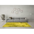 thumbnail image 3 of Ahgly Company Indoor Rectangle Patchwork Yellow Transitional Area Rugs, 2' x 5', 3 of 4