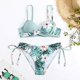 thumbnail image 2 of Gibobby Conjunto de Bañador Sexy Traje de baño de bikini con bloques de color de cintura alta Traje de baño dividido sexy europeo y americano(Verde,G), 2 of 3