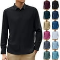 thumbnail image 4 of Stretch Mens Dress Shirts Long Sleeve Slim Fit and Muscle Fit, Resistant, for All Occasions, 4 of 4