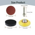 thumbnail image 3 of Sanding Discs Pad Assorments Set Sandpaper Disc Kit For Drill Grinder Tools Sanding Discs Pad Kit For Drill Sander Drill Sanding Attachment Sandpapers(Coffee), 3 of 9