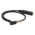 thumbnail image 2 of Microphone Audio Cable, Efficient Transmission Stereo Audio Cable Environmental Friendly 0.5m Length Mono  For Speaker, 2 of 8