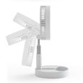 thumbnail image 2 of Rechargeable Portable Oscillating Fan, Foldable with Telescopic Tube, Quiet Operation for Undisturbed Concentration, 3D Air Circulation, Safe for Kids, 2 of 6
