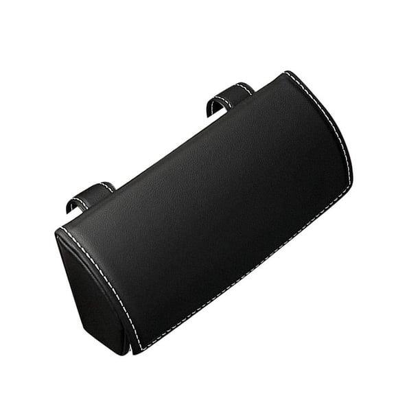 Gafas Para Parasol De Coche, Gafas De Sol De Cuero Pu Para Coche, Estuche Para Gafas, Caja De Almacenamiento, Organizador Para Coche, Suv, Camión Yuarrent HA040632-02