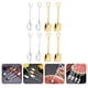 thumbnail image 4 of 8pcs Spoons de acero inoxidable mezclando cucharas de postre cuchara (dorado, astilla), 4 of 5