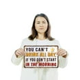 thumbnail image 3 of You Can’t Drink All Day If You Don’t Start In The Morning Vintage Style 10 x 14 Inch Aluminum Metal Sign Rise Shine Pour Perfect for Bars Patios Tailgates Fun Gift for Beer Lovers Party, 3 of 6