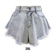 thumbnail image 3 of Minnieouse Pantalones cortos de mezclilla Pantalones vaqueros de verano Pantalones sueltos Agujero de moda Vintage Resistencia al desgaste Poliéster Prendas para la parte inferior del cuerpo 2XL Minnieouse AP019236-05, 3 of 6