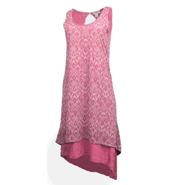 Mododoc Mod O Doc Womens Keyhole Back High Low Hem Tank Dress Dragon Fruit Small Walmart Com Walmart Com