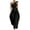 Black, variant on JULMCOMO Jumpsuits for Women One Shoulder Bow Tie Waist Vacation Summer Rompers Wide Leg Baggy Dressy Jumpsuit with Pockets Beige S