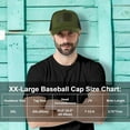 thumbnail image 3 of oversize xxl american flag trucker hat - adjustable 23"-25.5" baseball cap - 3d embossed logo mesh snapback hat, 3 of 6