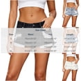 thumbnail image 3 of hlysgo Women's Ripped Distressed Frayed Shorts Hem Low Rise Denim Jean Shorts Casual Summer Streetwear Short Pants with Pockets Dark Blue,S, 3 of 6