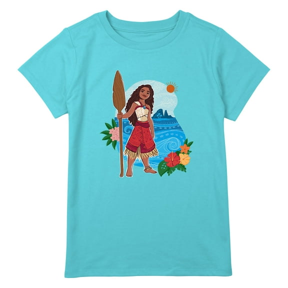 Girl's Moana 2 Paddle Pose Graphic T-Shirt
