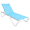 White Frame & Turquoise Mesh, variant on Furnish Theory Seabreeze Deck Patio Sunlounger Sun Lounger Lounge Chair Sling Chaise Lounger (Taupe Frame & Taupe Mesh)
