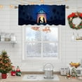thumbnail image 5 of 54x18 Inches Nativity Scene Christmas Eve Window Treatment Valance Birth of Jesus Star of Bethlehem Shabby Manger Kitchen Bathroom Living Room Decorations Polyester Rod Pocket, 5 of 6