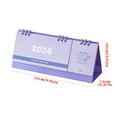 thumbnail image 3 of 2026 Calendar Notes Mini Calendar Desktop Decoration English CalendarLarge Block, Twin-Wire Binding, Hanging Hook, Holidays, Julian Dates, Thick paper, 3 of 8