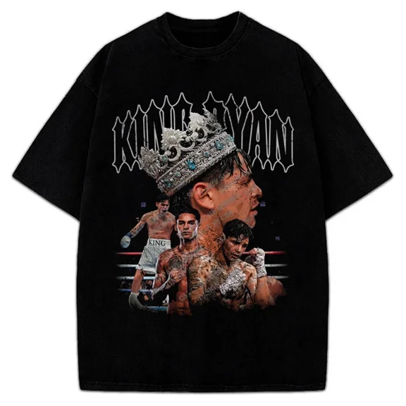 King Ryan Garcia T-Shirt Mexican Boxer World Champion Graphic Tee
