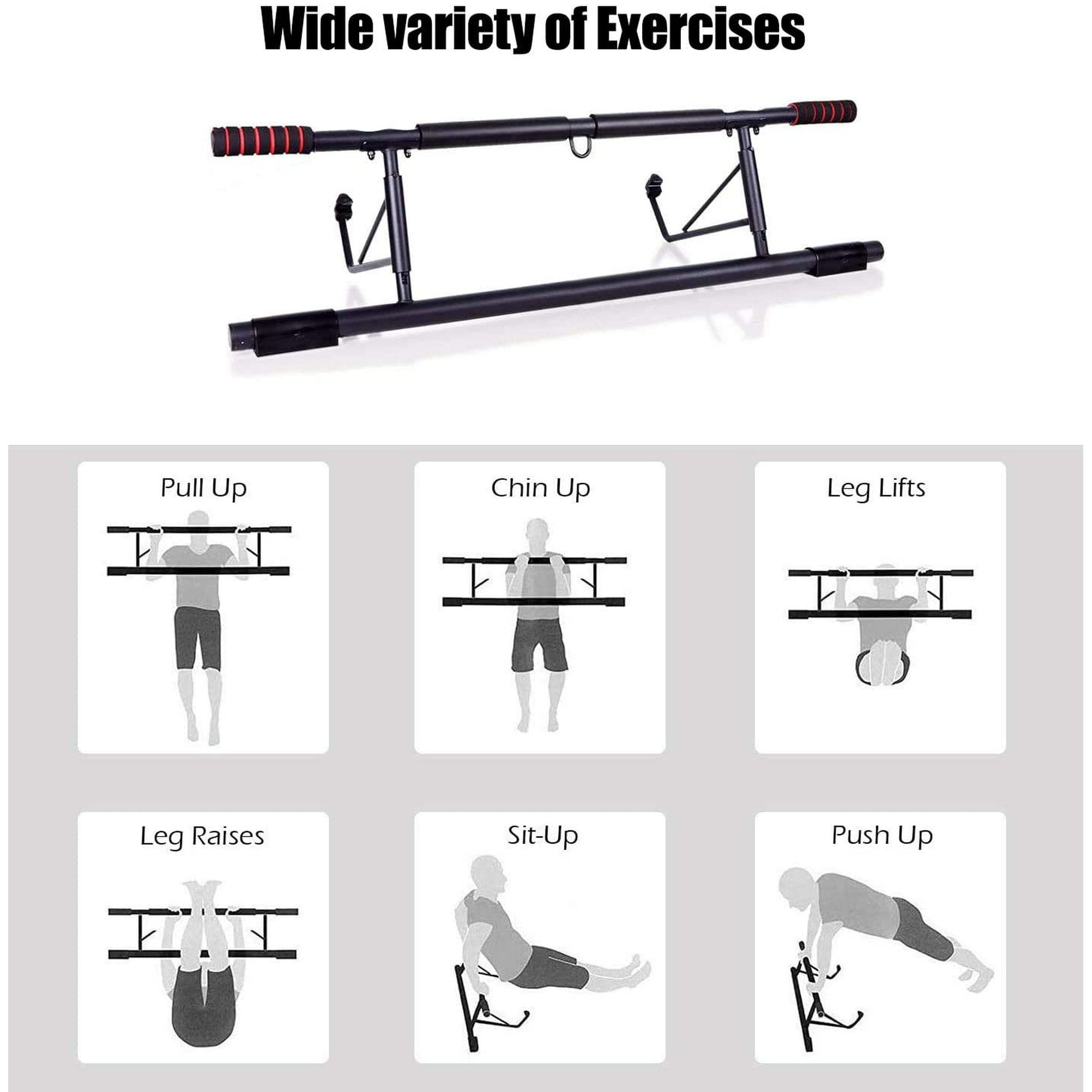 Refurbished Multi Functional Chin Up Wall Pull Up Bar Car Horizontal Bar Fitness Equipments Walmart