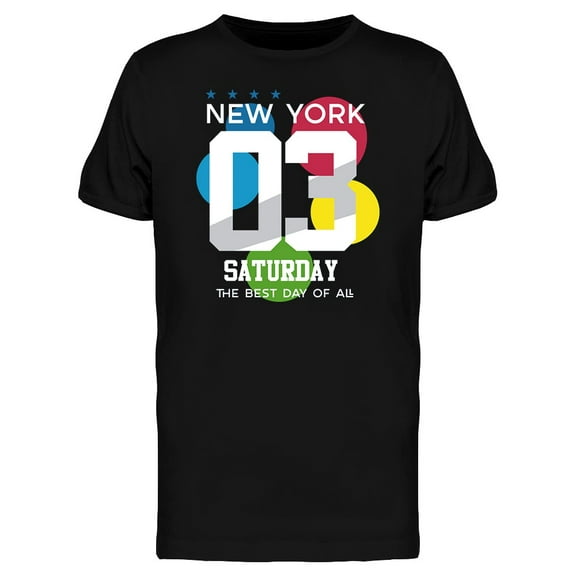 New York Saturday Graphic Tee Men's -Image by Shutterstock