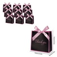 thumbnail image 3 of Nrmrqz Stamping Bow Hand Bags | Mini Gift Bags with Neckties | 10-Pack Party Favor Bags | 14x14x6cm Paper Gift Boxes for Snacks & Small Gifts, 3 of 5