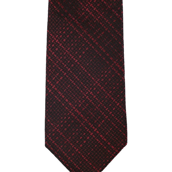 Alfani Mens Modesto Plaid Self-tied Necktie, Red, One Size