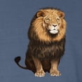 thumbnail image 2 of Wild Bobby, Wild Bobby Cute Sitting African Lion, Animal Lover, Front and Back Garment-Dyed Short Sleeve Tees, Navy, X-Large, 2 of 3